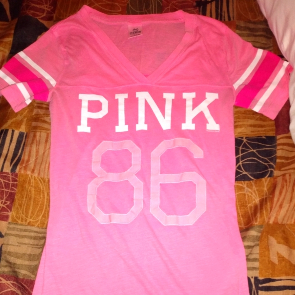 PINK shortsleeve shirt size sm